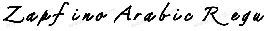 Zapfino Arabic Regul字体转换